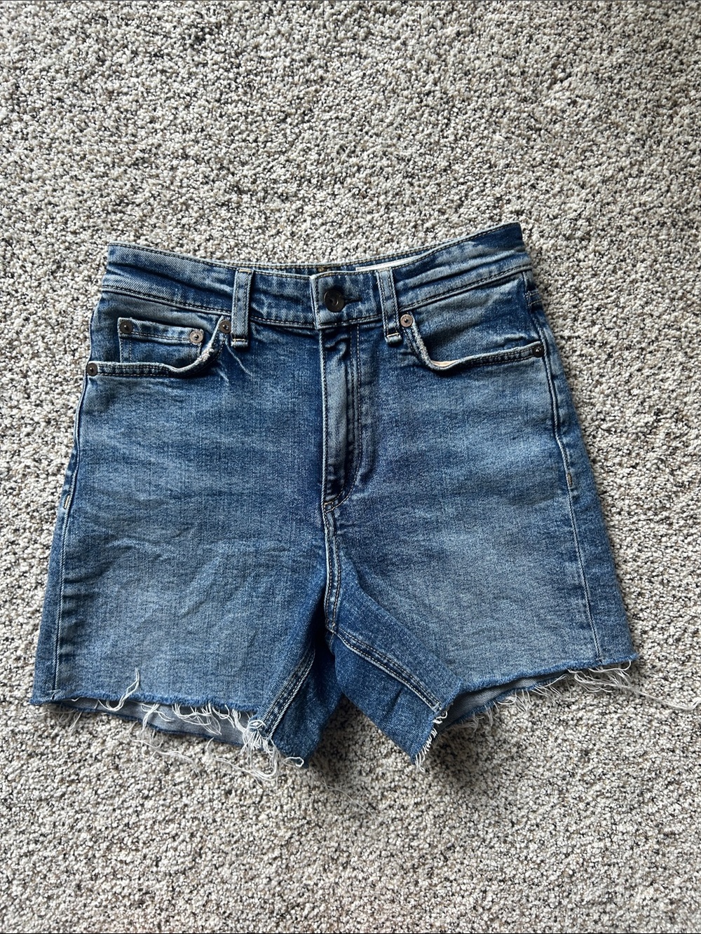 rag & bone Distressed Denim Cutoff Shorts | Size 24